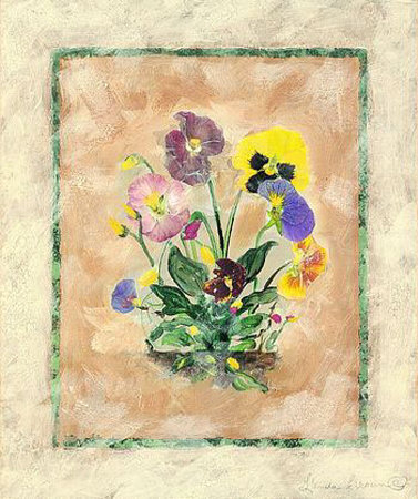 Pansies I by Glenda Brown Pricing Limited Edition Print image