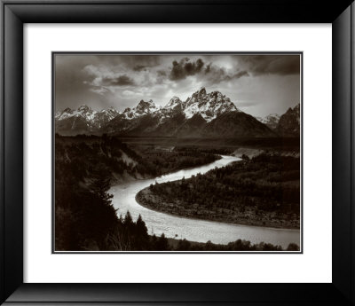 Tetons And The Snake River, Grand Teton National Park, 1942 by Ansel Adams Pricing Limited Edition Print image