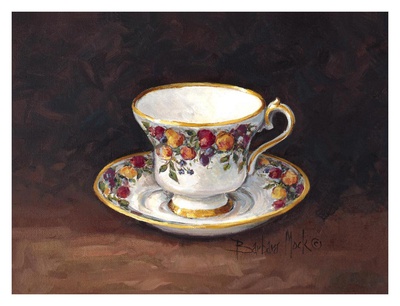 Fruit Teacup by Barbara Mock Pricing Limited Edition Print image
