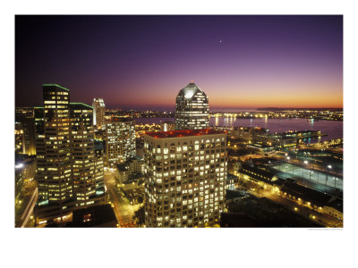 San Diego Downtown Building, Ca by David Harrison Pricing Limited Edition Print image