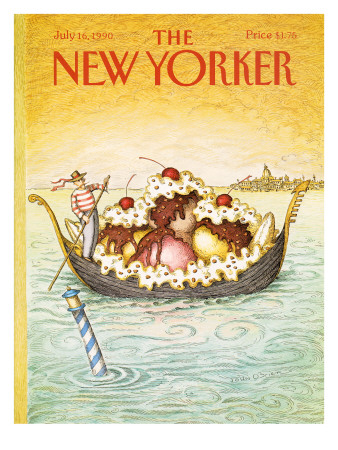The New Yorker Cover - July 16, 1990 by John O'brien Pricing Limited Edition Print image