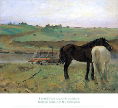 Hourses In The Meadow by Edgar Degas Pricing Limited Edition Print image