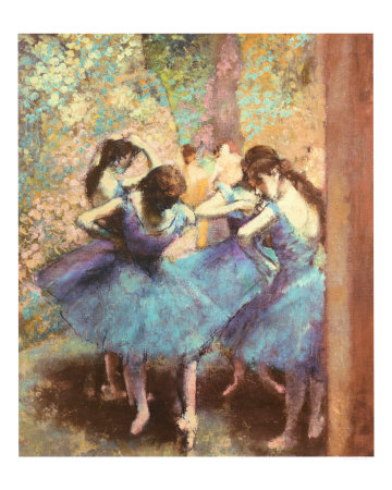 Dancers In Blue, C.1895 by Edgar Degas Pricing Limited Edition Print image