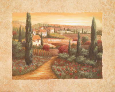 Tuscan Sunset I by Vivian Flasch Pricing Limited Edition Print image
