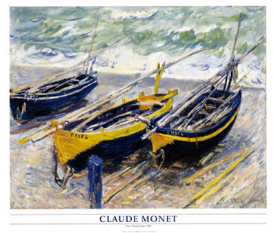 Three Fishing Boats, 1885 by Claude Monet Pricing Limited Edition Print image