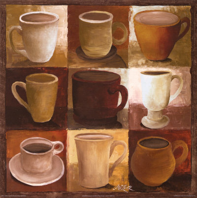 Coffee Cups Ii by Mary Beth Zeitz Pricing Limited Edition Print image