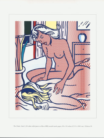 Two Nudes, State I by Roy Lichtenstein Pricing Limited Edition Print image