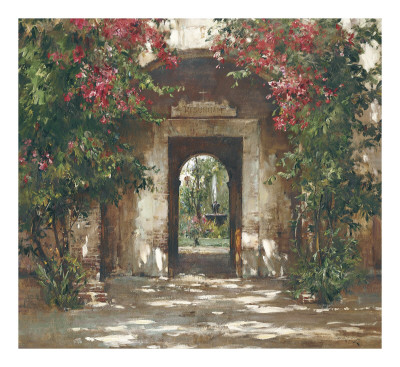 Flowered Doorway by Cyrus Afsary Pricing Limited Edition Print image