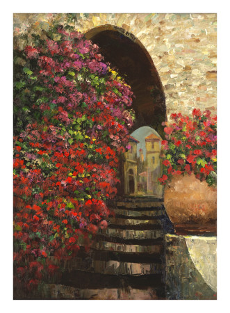 Village On The Mediterranean by Howard Behrens Pricing Limited Edition Print image
