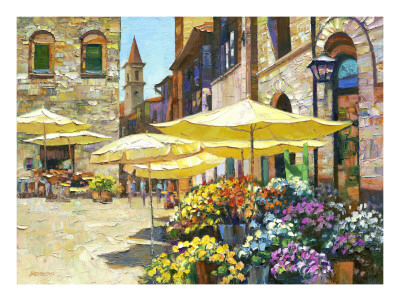 Sienna Flower Market by Howard Behrens Pricing Limited Edition Print image