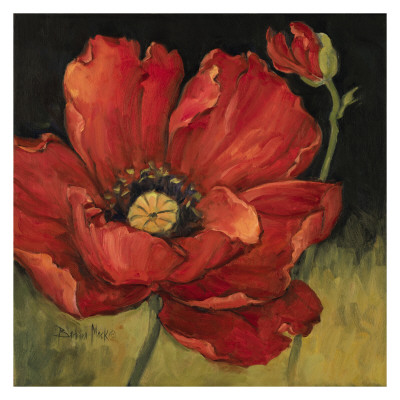 Poppy Blossom Ii by Barbara Mock Pricing Limited Edition Print image