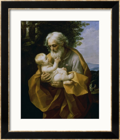 St. Joseph With The Jesus Child by Guido Reni Pricing Limited Edition Print image