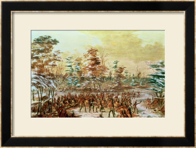 De Tonty Suing For Peace In The Iroquois Village In January 1680, 1847-48 by George Catlin Pricing Limited Edition Print image