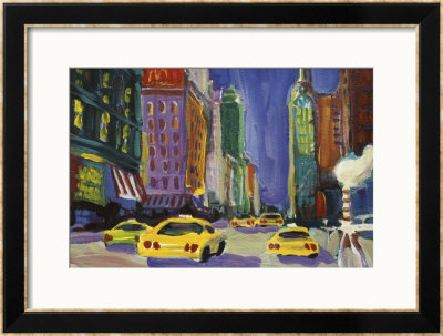 Racing Taxis, New York City by Patti Mollica Pricing Limited Edition Print image
