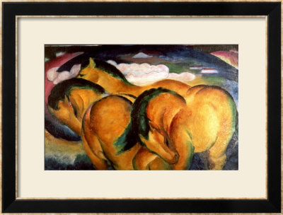 Little Yellow Horses, 1912 by Franz Marc Pricing Limited Edition Print image