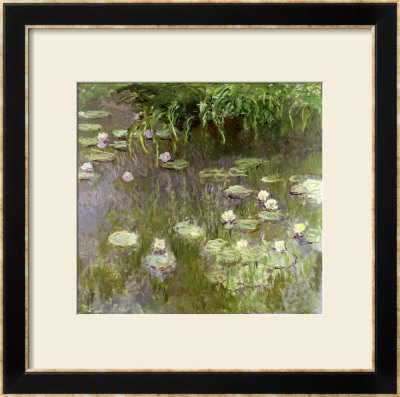 Waterlilies At Midday, 1918 by Claude Monet Pricing Limited Edition Print image