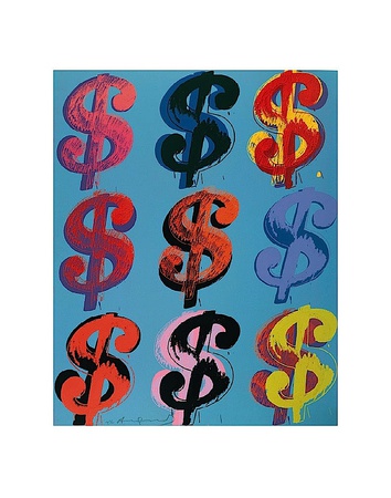 $9, C.1982 (On Blue) by Andy Warhol Pricing Limited Edition Print image