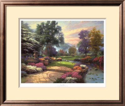 Living Waters, Golfer's Paradise by Thomas Kinkade Pricing Limited Edition Print image