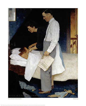 Freedom From Fear by Norman Rockwell Pricing Limited Edition Print image