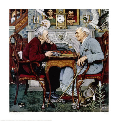 April Fool, 1943 by Norman Rockwell Pricing Limited Edition Print image