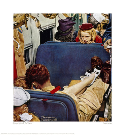 The Voyeur by Norman Rockwell Pricing Limited Edition Print image