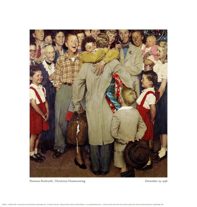 Christmas Homecoming by Norman Rockwell Pricing Limited Edition Print image