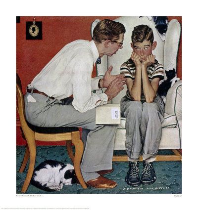 Facts Of Life by Norman Rockwell Pricing Limited Edition Print image