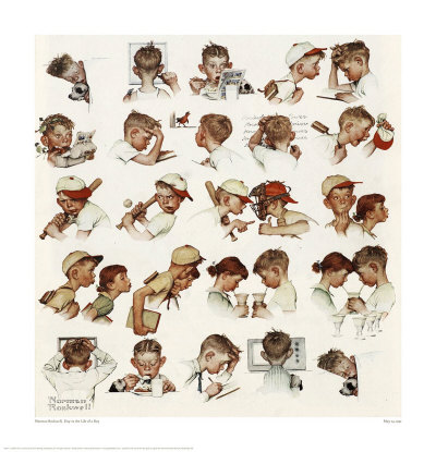 Day In The Life Of A Boy by Norman Rockwell Pricing Limited Edition Print image