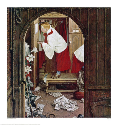 Choirboy by Norman Rockwell Pricing Limited Edition Print image