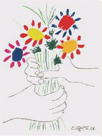 Hand With Bouquet by Pablo Picasso Pricing Limited Edition Print image
