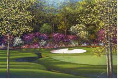 Augusta, 13Th Azalea by Joe Sambataro Pricing Limited Edition Print image