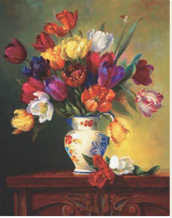 Tulips On Parade by Fran Di Giacomo Pricing Limited Edition Print image