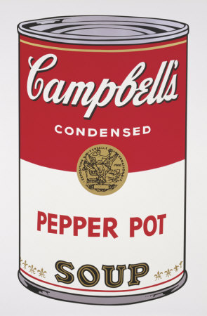 Campbell's Soup I: Pepper Pot, C.1968 by Andy Warhol Pricing Limited Edition Print image