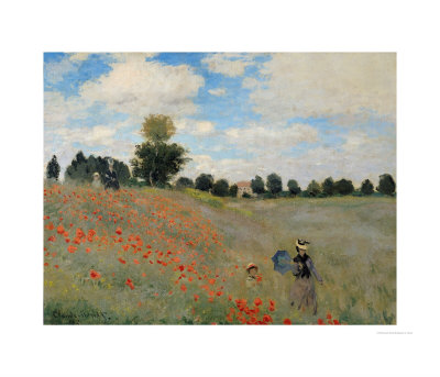 Wild Poppies, Near Argenteuil (Les Coquelicots: Environs D'argenteuil), 1873 by Claude Monet Pricing Limited Edition Print image