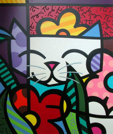 Behind The Flowers by Romero Britto Pricing Limited Edition Print image
