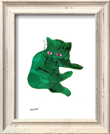 Green Cat, C.1956 by Andy Warhol Pricing Limited Edition Print image