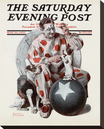 Clown by Norman Rockwell Pricing Limited Edition Print image