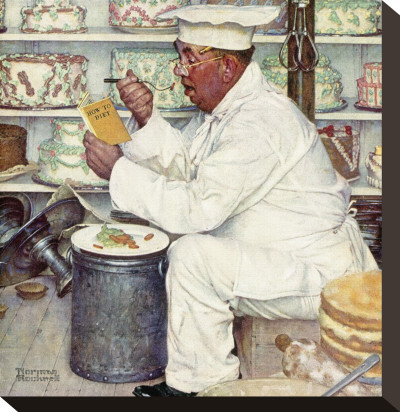 How To Diet by Norman Rockwell Pricing Limited Edition Print image
