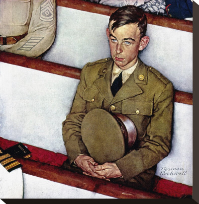 Willie Gillis At Church by Norman Rockwell Pricing Limited Edition Print image