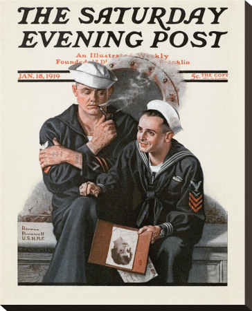 Thinking Of The Girl Back Home by Norman Rockwell Pricing Limited Edition Print image