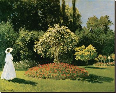 Jeanne Marguerite Lecadre In A Garden, C.1867 by Claude Monet Pricing Limited Edition Print image