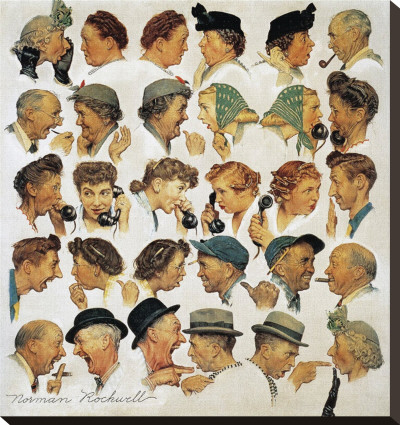 The Gossips by Norman Rockwell Pricing Limited Edition Print image