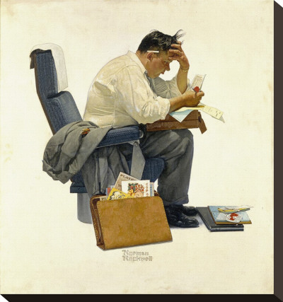 The Expense Account by Norman Rockwell Pricing Limited Edition Print image