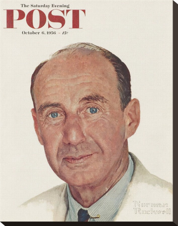 Adlai E. Stevenson by Norman Rockwell Pricing Limited Edition Print image