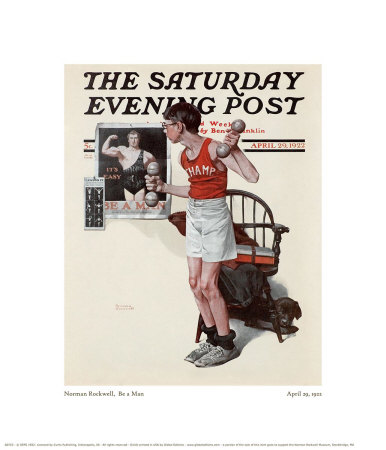 Be A Man by Norman Rockwell Pricing Limited Edition Print image