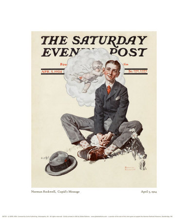 Cupid's Message by Norman Rockwell Pricing Limited Edition Print image