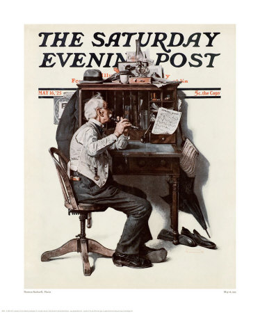 Flutist by Norman Rockwell Pricing Limited Edition Print image