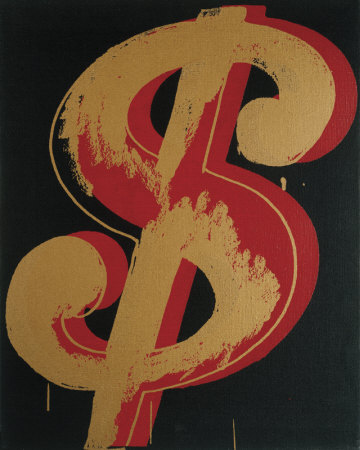 Dollar Sign, C.1981 (Red And Orange) by Andy Warhol Pricing Limited Edition Print image