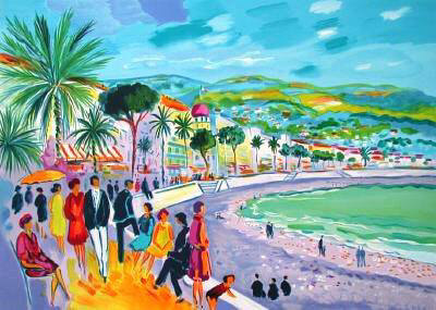 Cannes, La Croisette I by Jean-Claude Picot Pricing Limited Edition Print image