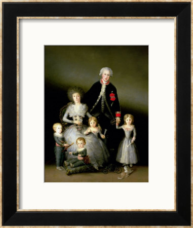 The Duke Of Osuna And His Family, 1788 by Francisco De Goya Pricing Limited Edition Print image
